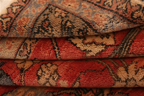 Oushak Red Hand Knotted 93 X 120 Area Rug 100-28816 Image 5