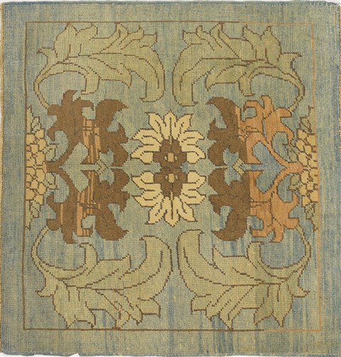 Oushak Green Square Hand Knotted 40 X 42  Area Rug 500-28818 Image 0