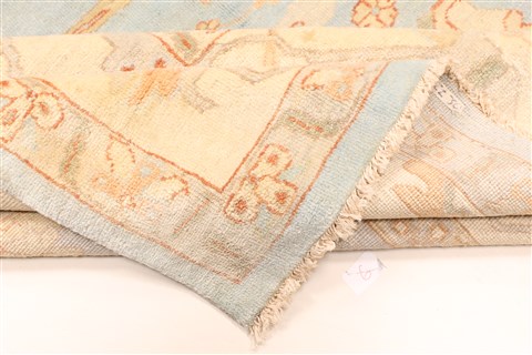 Oushak Beige Hand Knotted 124 X 1410 Area Rug 250-28819 Image 2