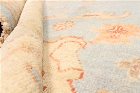 Oushak Beige Hand Knotted 124 X 1410 Area Rug 250-28819 Image 3