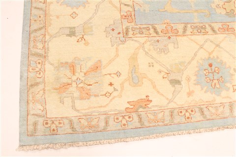 Oushak Beige Hand Knotted 124 X 1410 Area Rug 250-28819 Image 5