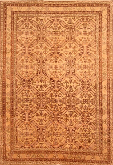 Kayseri Brown Hand Knotted 79 X 111 Area Rug 100-28820 Image 0