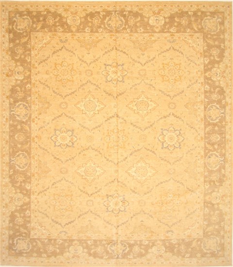 Pishavar Brown Hand Knotted 120 X 140  Area Rug 250-28823 Image 0