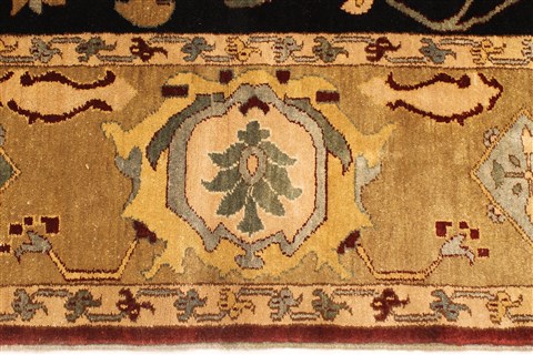 Chobi Black Hand Knotted 106 X 1411 Area Rug 250-28826 Image 3