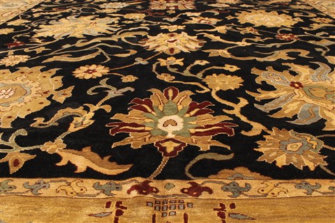 Chobi Black Hand Knotted 106 X 1411 Area Rug 250-28826 Image 4