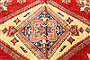 Kazak Red Hand Knotted 117 X 148  Area Rug 250-28827 Thumb 1