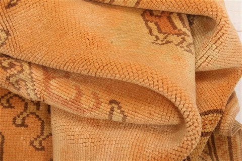 Oushak Orange Hand Knotted 94 X 121 Area Rug 100-28828 Image 2