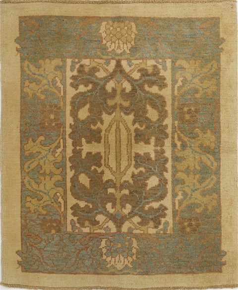 Oushak Blue Hand Knotted 41 X 50  Area Rug 500-28830 Image 0
