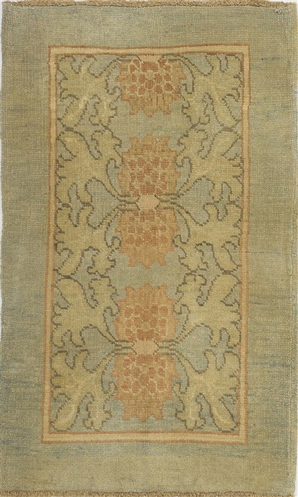 Oushak Green Hand Knotted 210 X 48  Area Rug 500-28834 Image 0