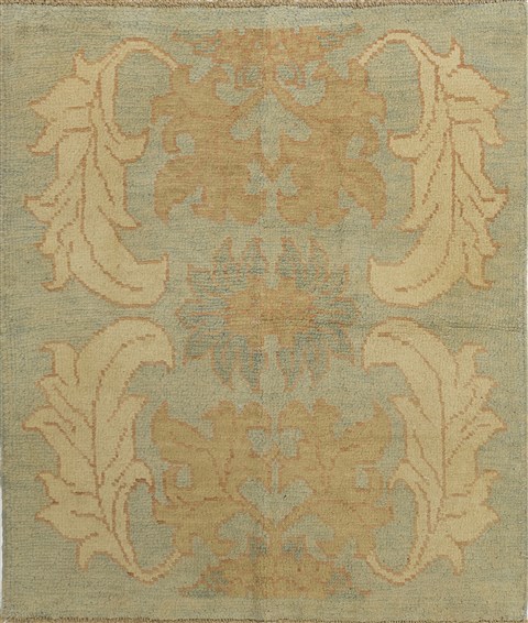 Oushak Blue Hand Knotted 45 X 52  Area Rug 500-28837 Image 0