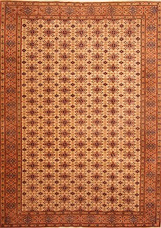 Kayseri Orange Hand Knotted 8'0" X 11'4"  Area Rug 100-28840