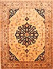Tabriz Beige Hand Knotted 810 X 112  Area Rug 100-28842 Thumb 0