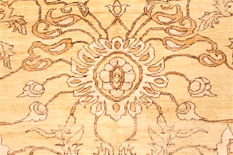 Pishavar Beige Hand Knotted 120 X 203 Area Rug 250-28843 Image 2
