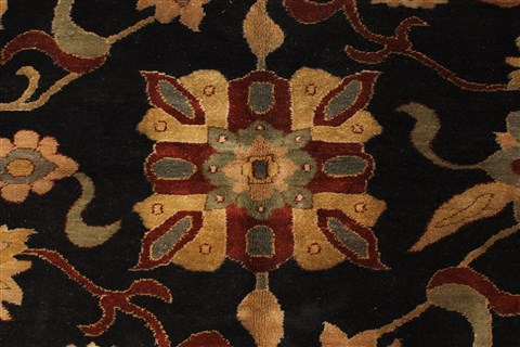 Chobi Black Hand Knotted 106 X 1410 Area Rug 250-28844 Image 1