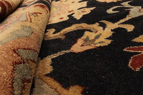 Chobi Black Hand Knotted 106 X 1410 Area Rug 250-28844 Image 5