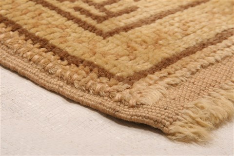Oushak Orange Hand Knotted 97 X 124 Area Rug 100-28845 Image 5