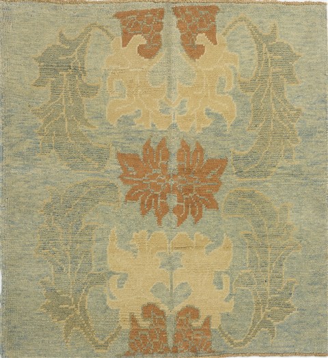 Oushak Blue Square Hand Knotted 47 X 50  Area Rug 500-28882 Image 0