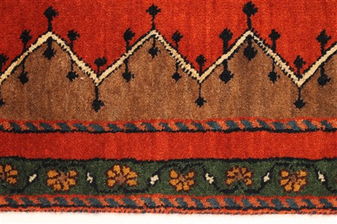 Gabbeh Brown Hand Knotted 26 X 311 Area Rug 250-28926 Image 2