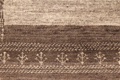 Gabbeh Grey Hand Knotted 27 X 42 Area Rug 250-28953 Image 2