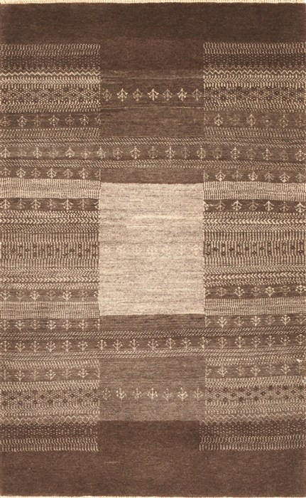 Gabbeh Grey Hand Knotted 27 X 42 Area Rug 250-28953 Image 0