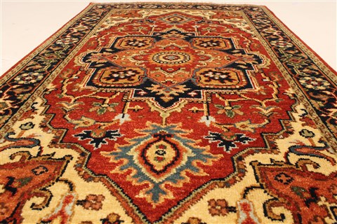 Serapi Orange Hand Knotted 26 X 40 Area Rug 250-28954 Image 1