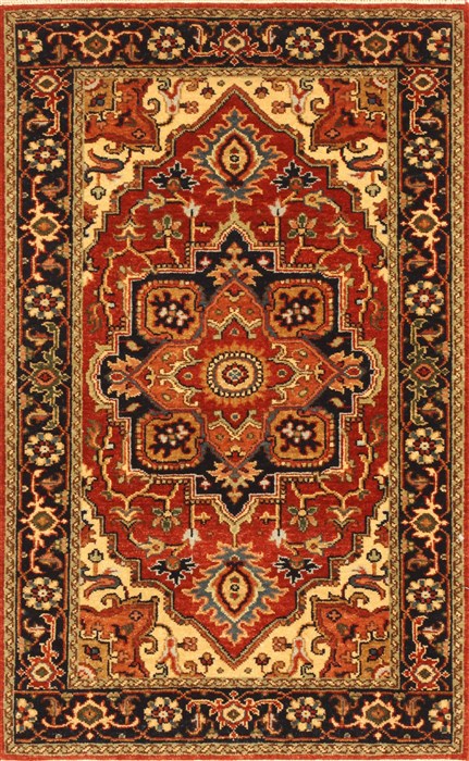 Serapi Orange Hand Knotted 26 X 40 Area Rug 250-28954 Image 0
