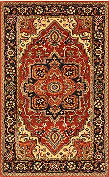 Serapi Orange Hand Knotted 2'6" X 4'0"  Area Rug 250-28954
