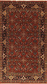 Indian Herati Green Rectangle 2x4 ft Wool Carpet 28955