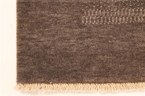 Gabbeh Grey Hand Knotted 26 X 311 Area Rug 250-28959 Image 1