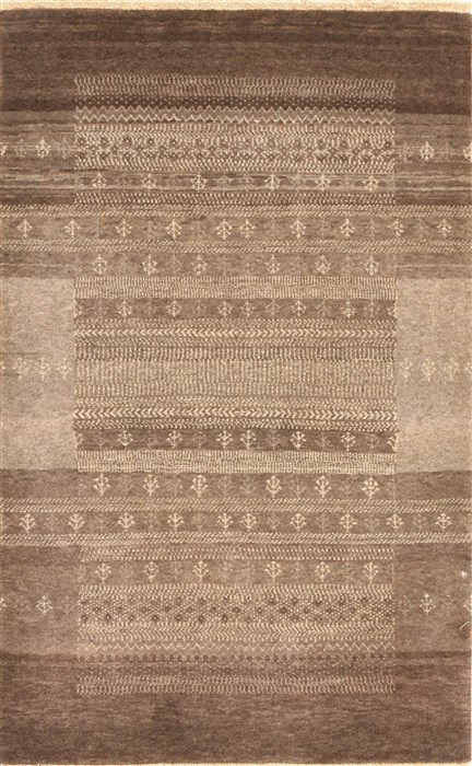 Gabbeh Grey Hand Knotted 26 X 311 Area Rug 250-28959 Image 0