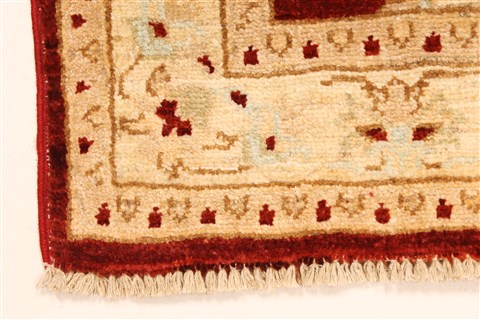 Pishavar Beige Hand Knotted 27 X 40 Area Rug 250-28961 Image 1