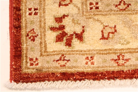 Pishavar Beige Hand Knotted 27 X 311 Area Rug 250-28965 Image 1