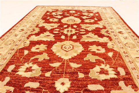 Pishavar Beige Hand Knotted 27 X 311 Area Rug 250-28965 Image 4