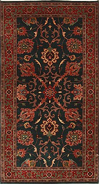 Indian Semnan Red Rectangle 2x4 ft Wool Carpet 28966