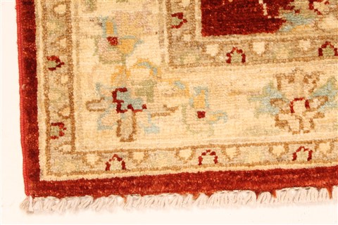 Pishavar Beige Hand Knotted 28 X 42 Area Rug 250-28968 Image 1