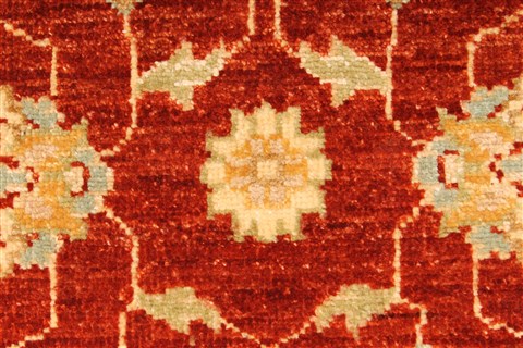 Pishavar Beige Hand Knotted 28 X 42 Area Rug 250-28968 Image 2