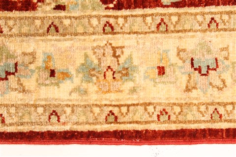 Pishavar Beige Hand Knotted 28 X 42 Area Rug 250-28968 Image 3