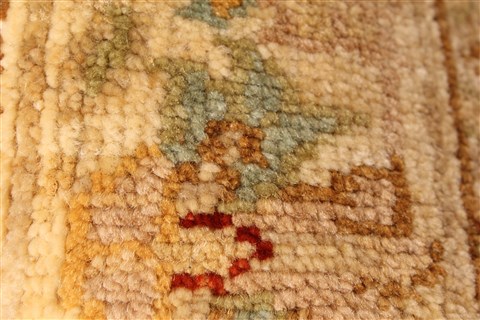 Pishavar Beige Hand Knotted 28 X 42 Area Rug 250-28968 Image 6