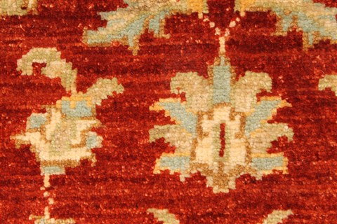 Pishavar Beige Hand Knotted 28 X 42 Area Rug 250-28968 Image 7