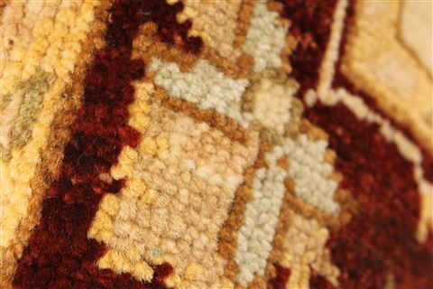 Pishavar Beige Hand Knotted 27 X 42 Area Rug 250-28970 Image 6