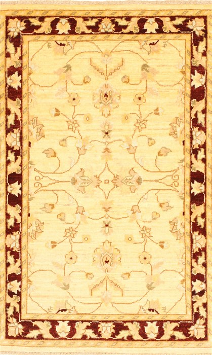 Pishavar Beige Hand Knotted 27 X 42 Area Rug 250-28972 Image 0