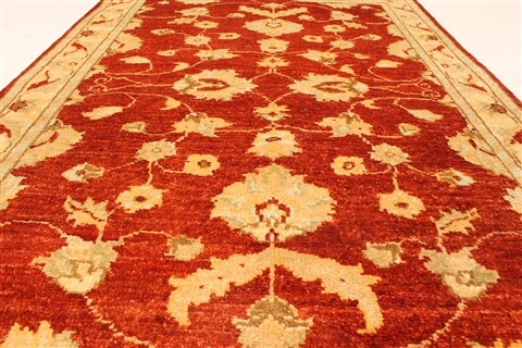 Pishavar Beige Hand Knotted 28 X 311 Area Rug 250-28977 Image 1