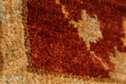 Pishavar Beige Hand Knotted 28 X 311 Area Rug 250-28977 Image 4