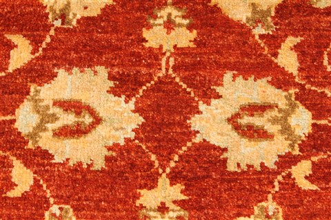 Pishavar Beige Hand Knotted 28 X 311 Area Rug 250-28977 Image 7