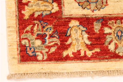 Pishavar Beige Hand Knotted 29 X 311 Area Rug 250-28980 Image 1