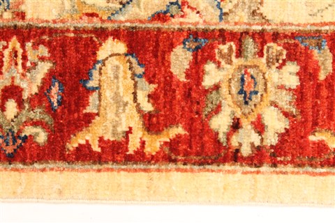 Pishavar Beige Hand Knotted 29 X 311 Area Rug 250-28980 Image 3
