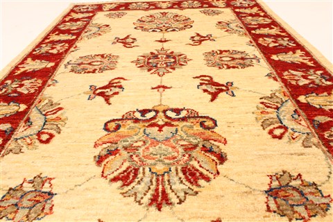 Pishavar Beige Hand Knotted 29 X 311 Area Rug 250-28980 Image 4