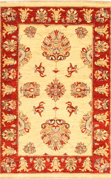 Pishavar Beige Hand Knotted 29 X 311 Area Rug 250-28980 Image 0