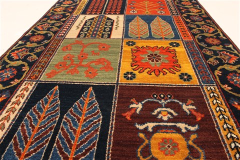 Bakhtiar Multicolor Hand Knotted 26 X 40 Area Rug 250-28981 Image 4