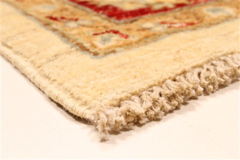 Pishavar Beige Hand Knotted 29 X 40 Area Rug 250-28982 Image 9